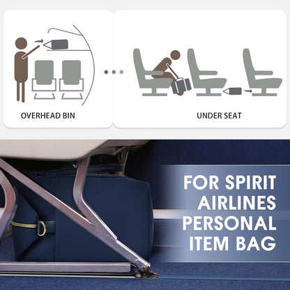 Personal Item Travel Bag 18x14x8, Carry On Weekender Bag for Women | Frontier Underseat Fit, Wet Pocket, Weekend Overnight Trip