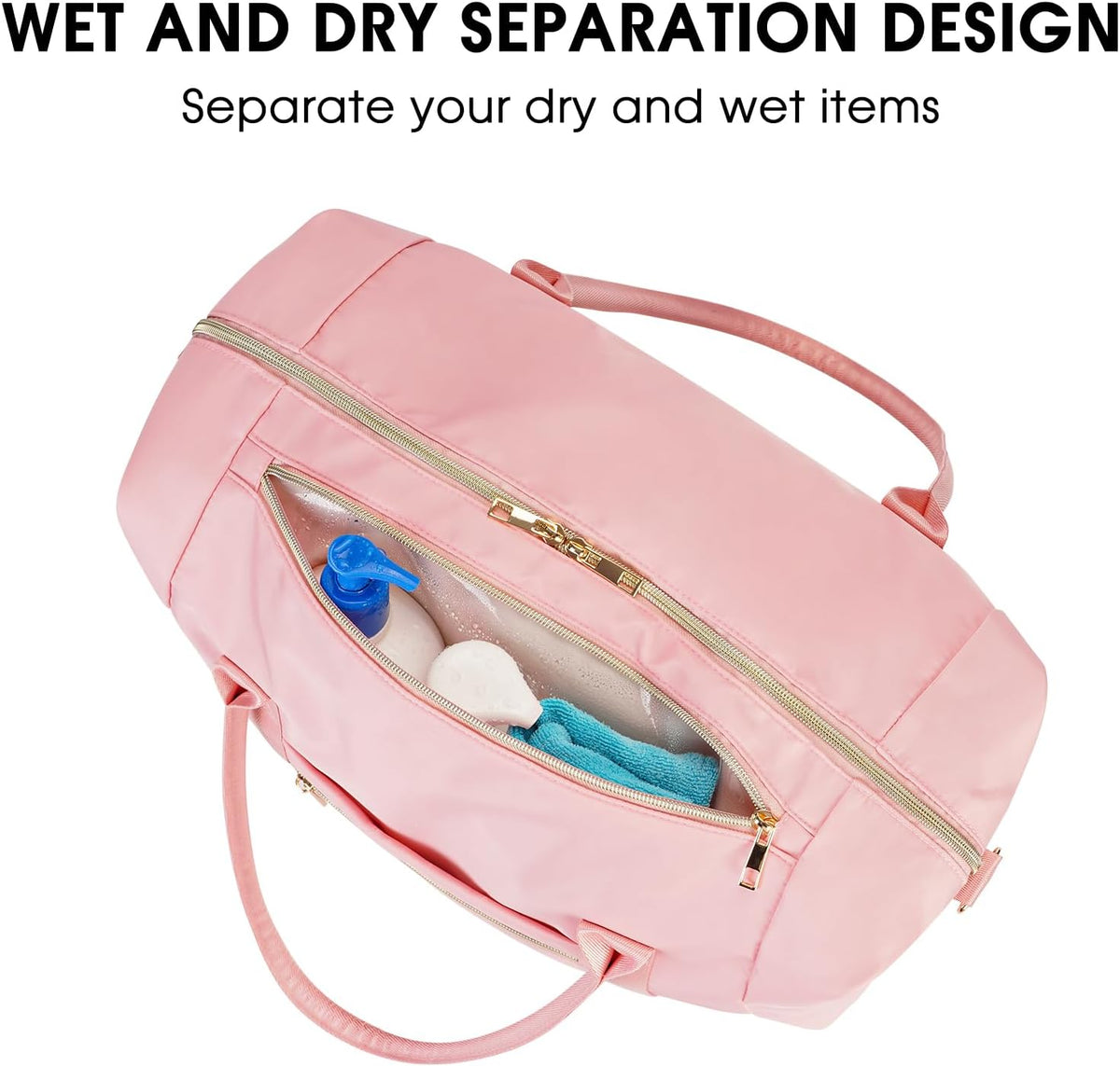 Personal Item Travel Bag 18x14x8, Carry On Weekender Bag for Women | Frontier Underseat Fit, Wet Pocket, Weekend Overnight Trip