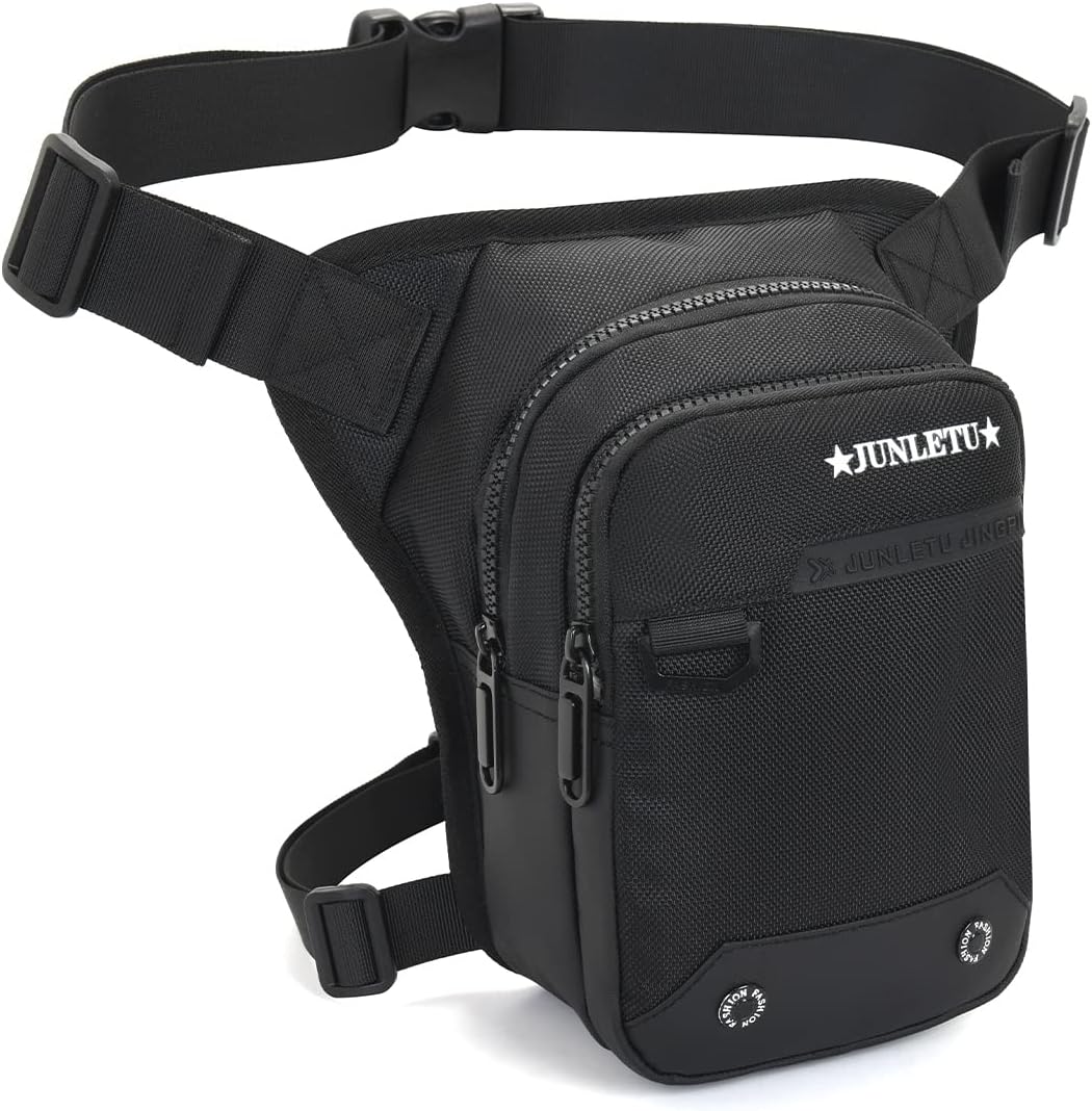 Drop Leg Bag for Men Women - Motorcycle Thigh Bag with Removable Leg Harness for Outdoor Activities