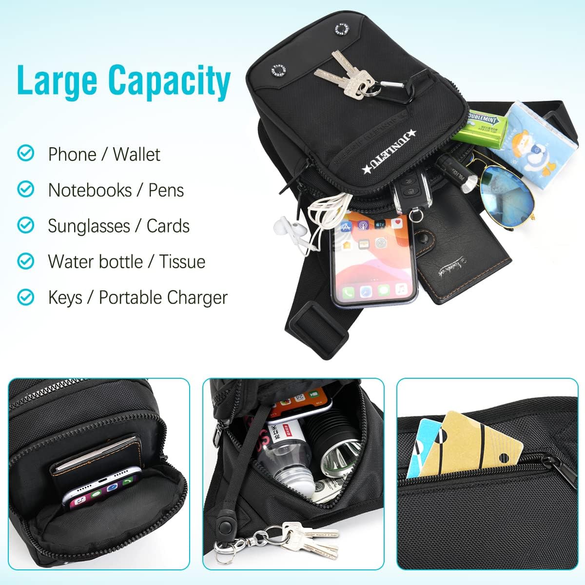 Drop Leg Bag for Men Women - Motorcycle Thigh Bag with Removable Leg Harness for Outdoor Activities