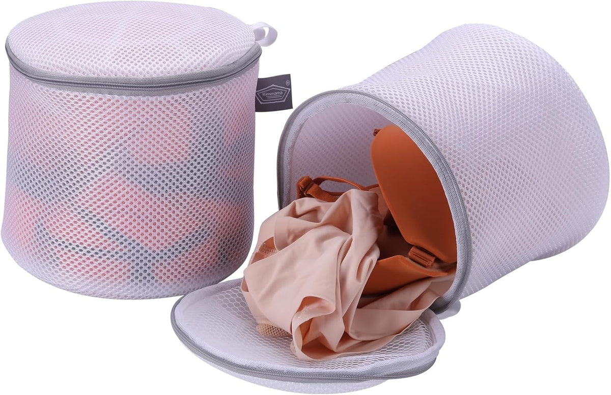 Bra Washing Bag for Laundry, Bra Laundry Bag, Sandwish Mesh, 8x8x8" | Lingerie Bag, For Wash Delicates, For Washing Machine, Keep Shape, Privacy, Prevent Tangling, Large Size