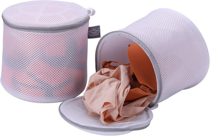 Bra Washing Bag for Laundry, Bra Laundry Bag, Sandwish Mesh, 8x8x8" | Lingerie Bag, For Wash Delicates, For Washing Machine, Keep Shape, Privacy, Prevent Tangling, Large Size