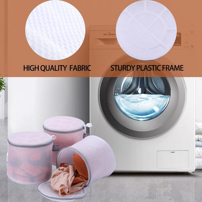 Bra Washing Bag for Laundry, Bra Laundry Bag, Sandwish Mesh, 8x8x8" | Lingerie Bag, For Wash Delicates, For Washing Machine, Keep Shape, Privacy, Prevent Tangling, Large Size