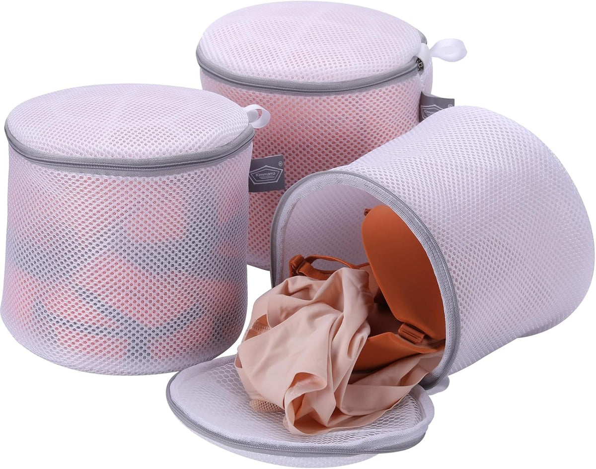 Bra Washing Bag for Laundry, Bra Laundry Bag, Sandwish Mesh, 8x8x8" | Lingerie Bag, For Wash Delicates, For Washing Machine, Keep Shape, Privacy, Prevent Tangling, Large Size