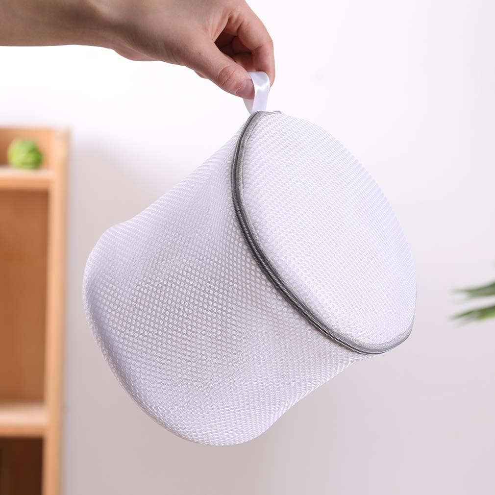 Bra Washing Bag for Laundry, Bra Laundry Bag, Sandwish Mesh, 8x8x8" | Lingerie Bag, For Wash Delicates, For Washing Machine, Keep Shape, Privacy, Prevent Tangling, Large Size