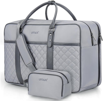 Travel Duffle Bag for Men, Weekender Bag for Women with Toiletry Bags, Carry On Overnight Bags with 17.3 inch Laptop Pouch