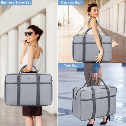 Travel Duffle Bag for Men, Weekender Bag for Women with Toiletry Bags, Carry On Overnight Bags with 17.3 inch Laptop Pouch
