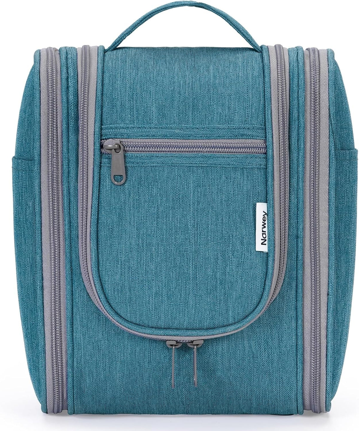 Hanging Toiletry Bag Women Travel Makeup Bag Organizer Toiletries Bag for Travel Size Essentials Accessories Cosmetics (Medium,Blue Flower)