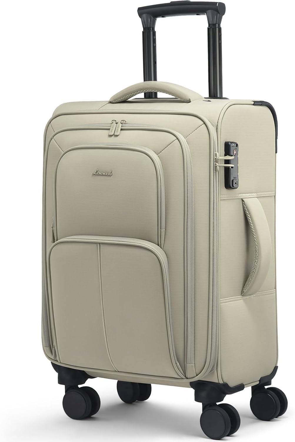 Carry On Luggage 22x14x9 Airline Approved, 22 Inch Softside Suitcases with Spinner Wheels, Lightweight Carry-on Suitcase with TSA Lock for Women Men, Large Luggage for Travel Business Trip