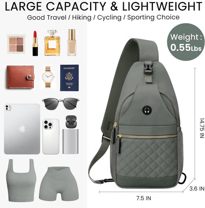 Small Crossbody Purses Bags for Women Men Travel, Chest Sling Bag Women Casual Cross Body Bag for Woman Sling Backpack