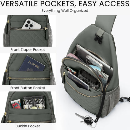 Small Crossbody Purses Bags for Women Men Travel, Chest Sling Bag Women Casual Cross Body Bag for Woman Sling Backpack
