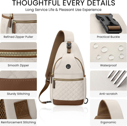 Small Crossbody Purses Bags for Women Men Travel, Chest Sling Bag Women Casual Cross Body Bag for Woman Sling Backpack