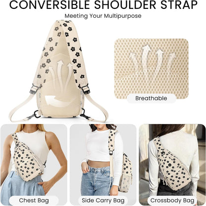 Small Crossbody Purses Bags for Women Men Travel, Chest Sling Bag Women Casual Cross Body Bag for Woman Sling Backpack