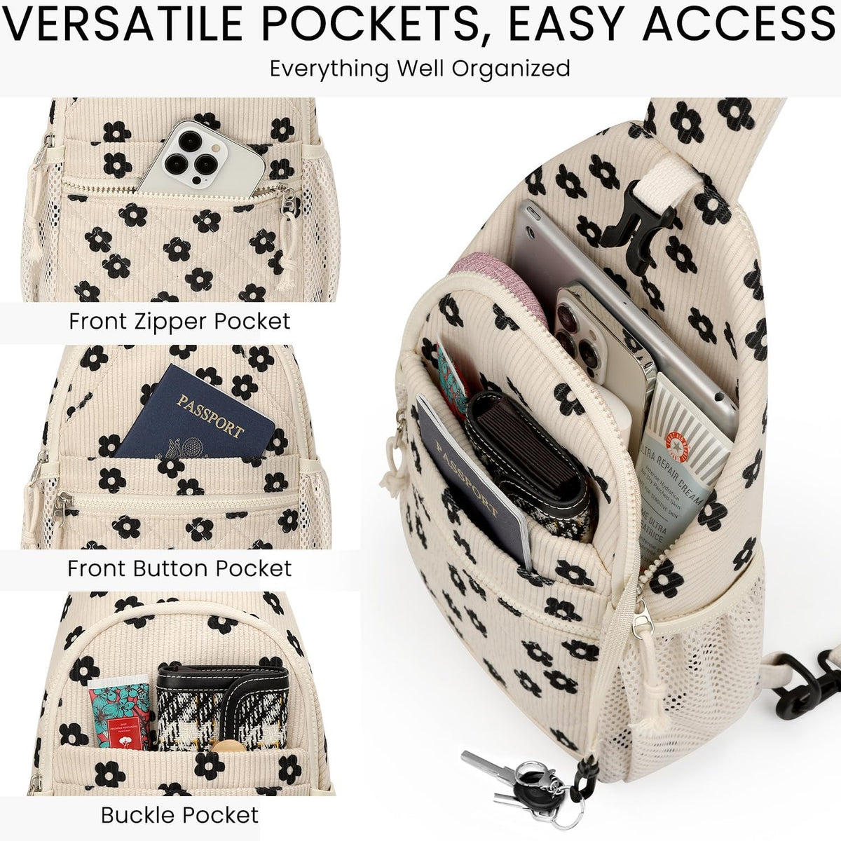 Small Crossbody Purses Bags for Women Men Travel, Chest Sling Bag Women Casual Cross Body Bag for Woman Sling Backpack