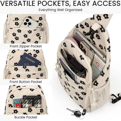 Small Crossbody Purses Bags for Women Men Travel, Chest Sling Bag Women Casual Cross Body Bag for Woman Sling Backpack