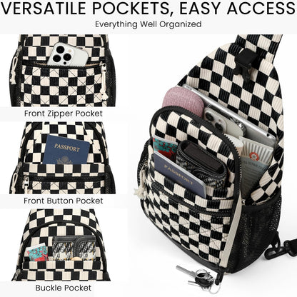Small Crossbody Purses Bags for Women Men Travel, Chest Sling Bag Women Casual Cross Body Bag for Woman Sling Backpack