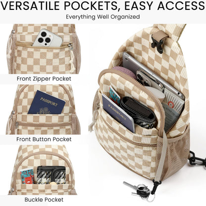 Small Crossbody Purses Bags for Women Men Travel, Chest Sling Bag Women Casual Cross Body Bag for Woman Sling Backpack
