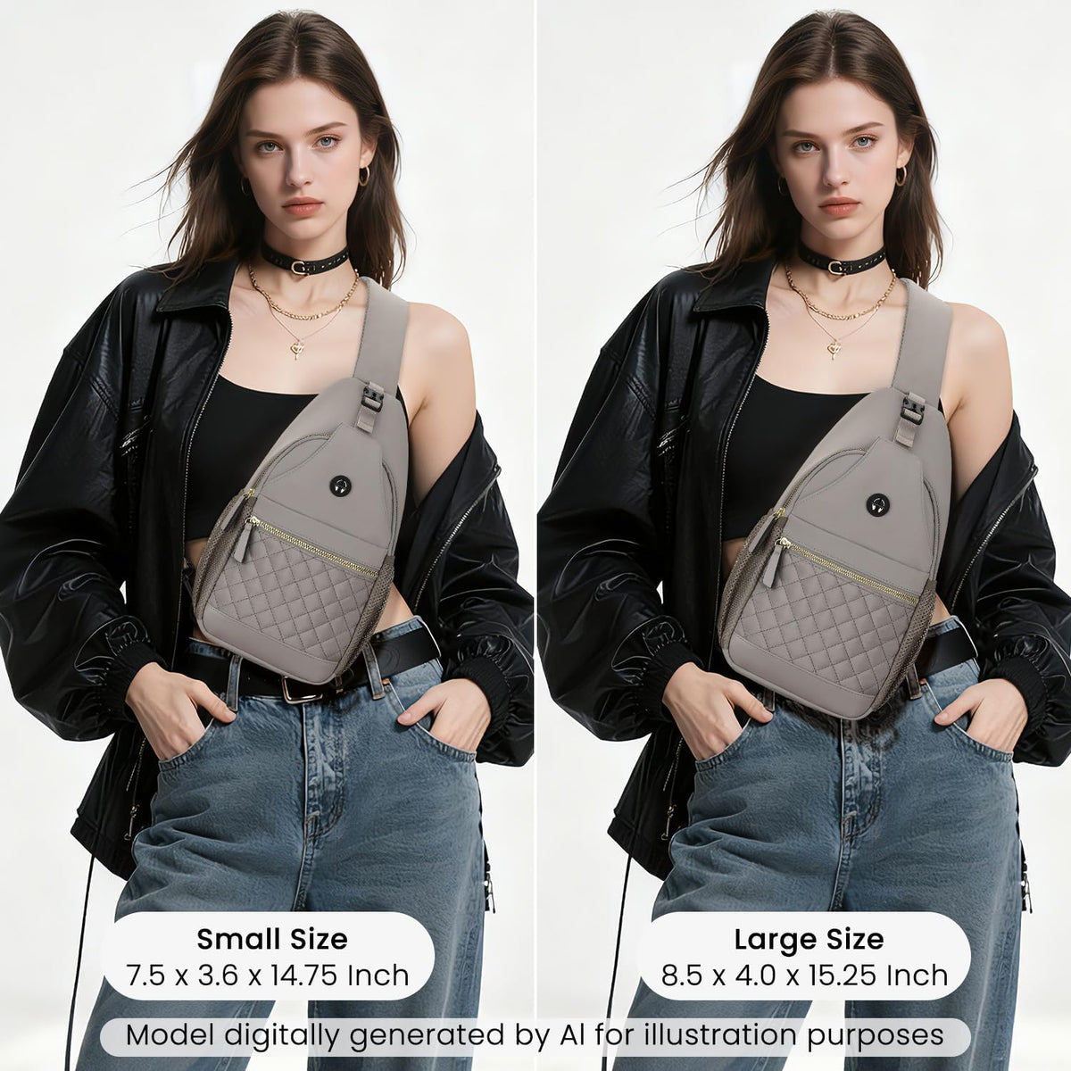 Small Crossbody Purses Bags for Women Men Travel, Chest Sling Bag Women Casual Cross Body Bag for Woman Sling Backpack