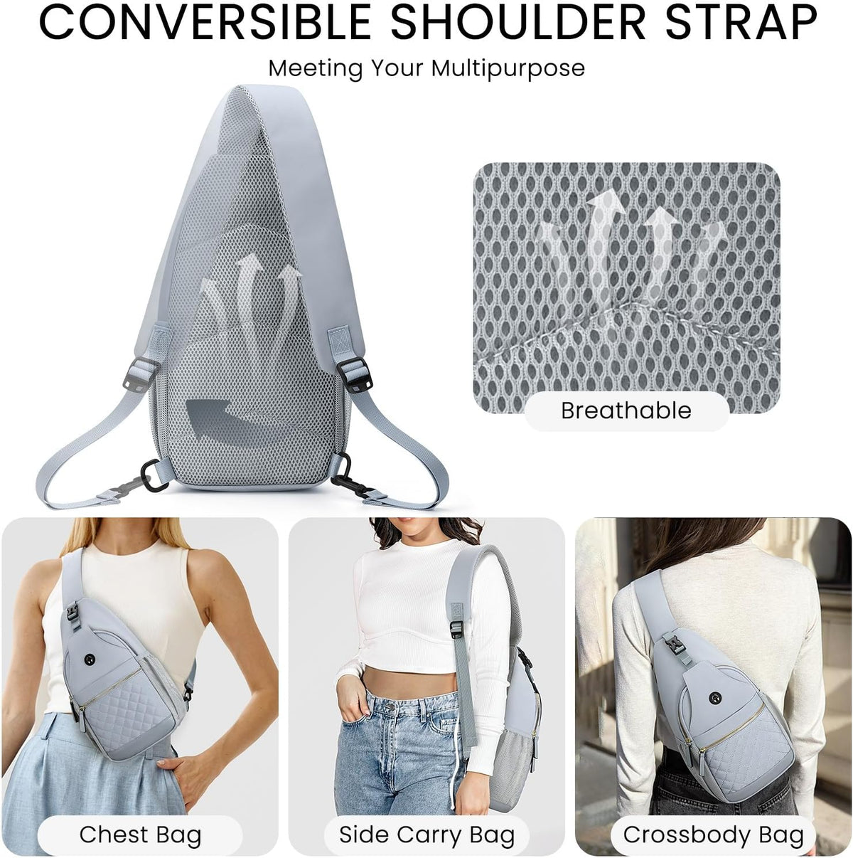 Small Crossbody Purses Bags for Women Men Travel, Chest Sling Bag Women Casual Cross Body Bag for Woman Sling Backpack