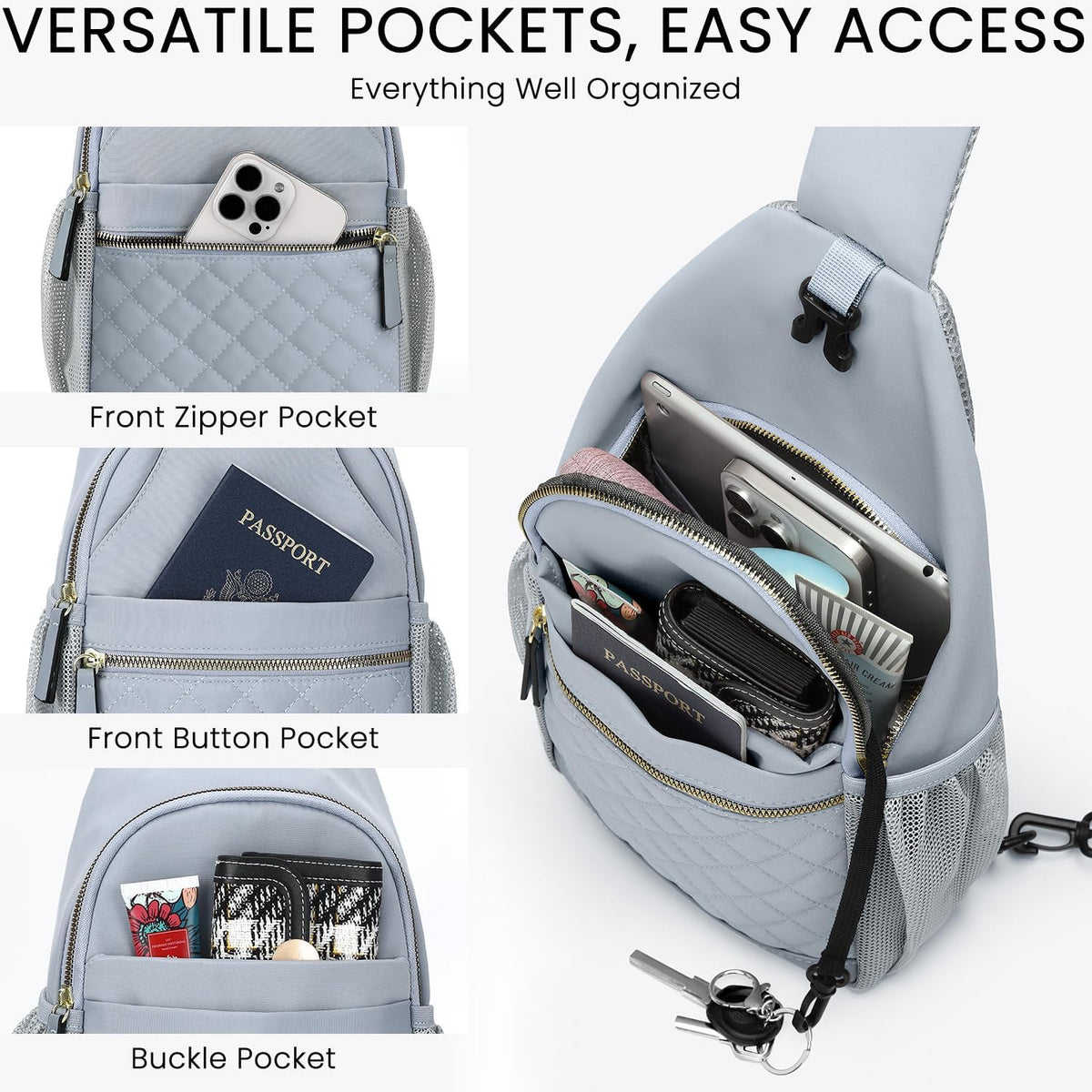Small Crossbody Purses Bags for Women Men Travel, Chest Sling Bag Women Casual Cross Body Bag for Woman Sling Backpack