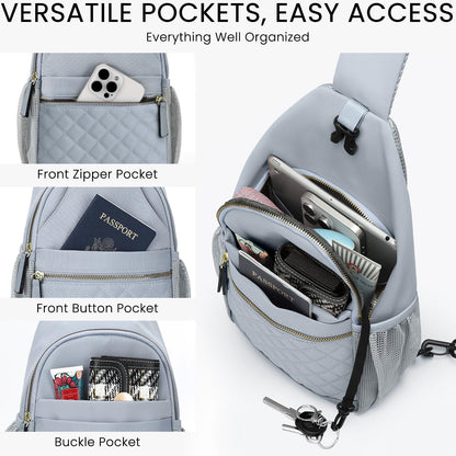 Small Crossbody Purses Bags for Women Men Travel, Chest Sling Bag Women Casual Cross Body Bag for Woman Sling Backpack