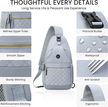 Small Crossbody Purses Bags for Women Men Travel, Chest Sling Bag Women Casual Cross Body Bag for Woman Sling Backpack