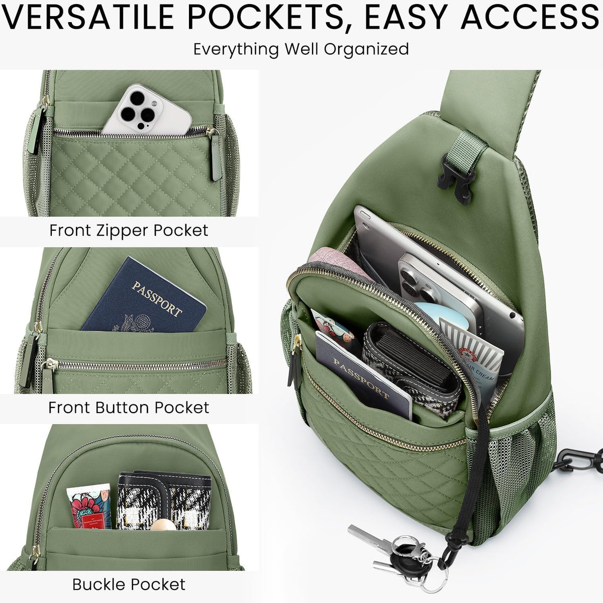 Small Crossbody Purses Bags for Women Men Travel, Chest Sling Bag Women Casual Cross Body Bag for Woman Sling Backpack