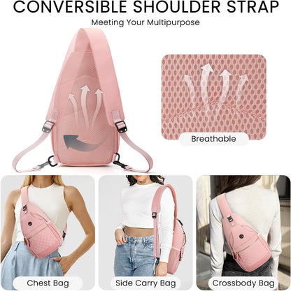 Small Crossbody Purses Bags for Women Men Travel, Chest Sling Bag Women Casual Cross Body Bag for Woman Sling Backpack