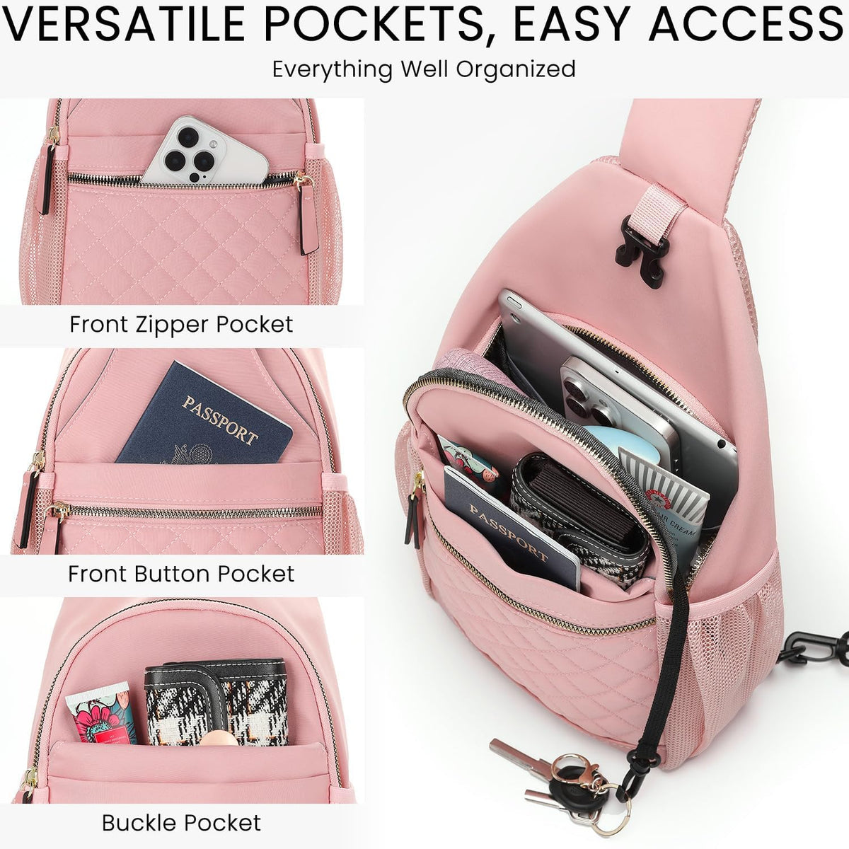 Small Crossbody Purses Bags for Women Men Travel, Chest Sling Bag Women Casual Cross Body Bag for Woman Sling Backpack