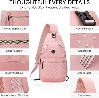 Small Crossbody Purses Bags for Women Men Travel, Chest Sling Bag Women Casual Cross Body Bag for Woman Sling Backpack