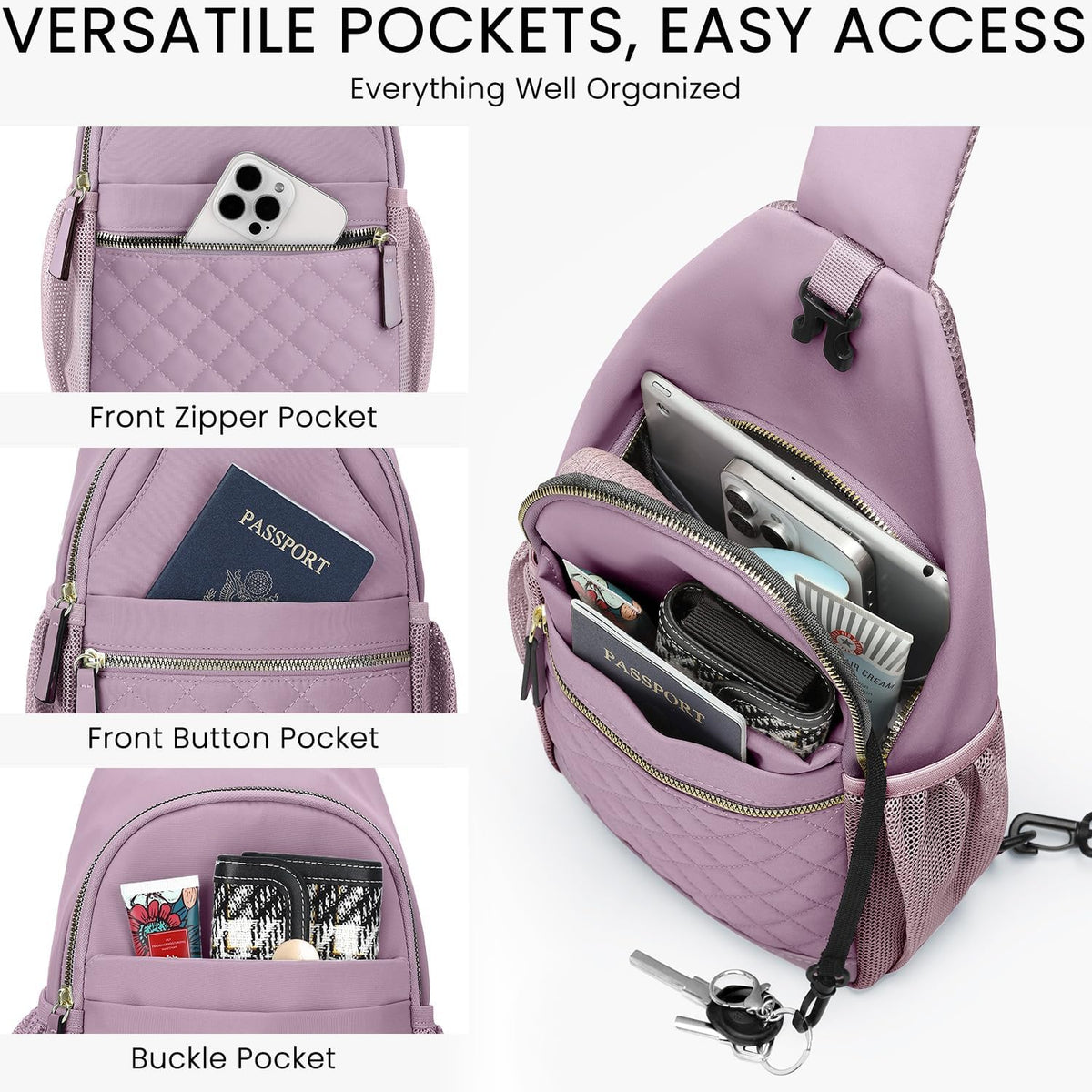 Small Crossbody Purses Bags for Women Men Travel, Chest Sling Bag Women Casual Cross Body Bag for Woman Sling Backpack