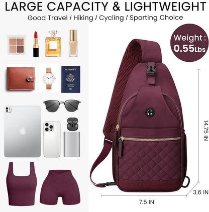Small Crossbody Purses Bags for Women Men Travel, Chest Sling Bag Women Casual Cross Body Bag for Woman Sling Backpack