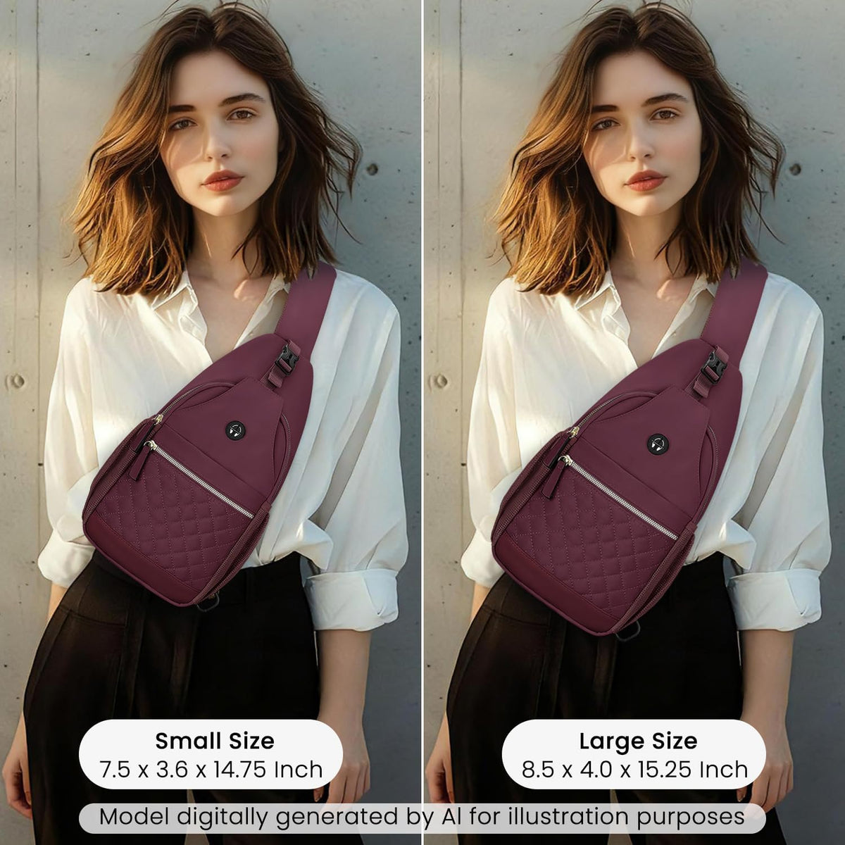 Small Crossbody Purses Bags for Women Men Travel, Chest Sling Bag Women Casual Cross Body Bag for Woman Sling Backpack