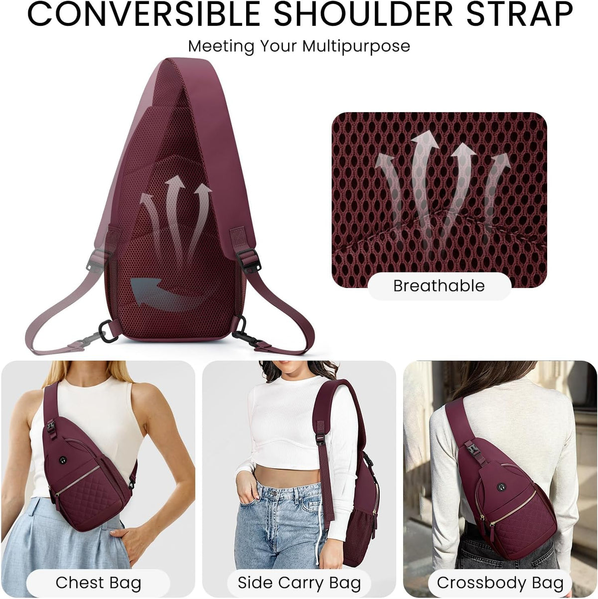 Small Crossbody Purses Bags for Women Men Travel, Chest Sling Bag Women Casual Cross Body Bag for Woman Sling Backpack