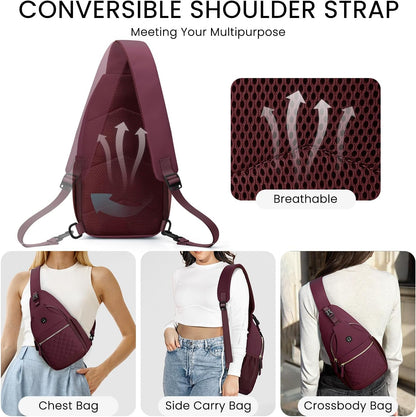Small Crossbody Purses Bags for Women Men Travel, Chest Sling Bag Women Casual Cross Body Bag for Woman Sling Backpack