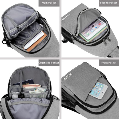 Crossbody Sling Bag for Women Men Multipurpose Sling Backpack Travel Essentials Hiking Shoulder Bag Daypack
