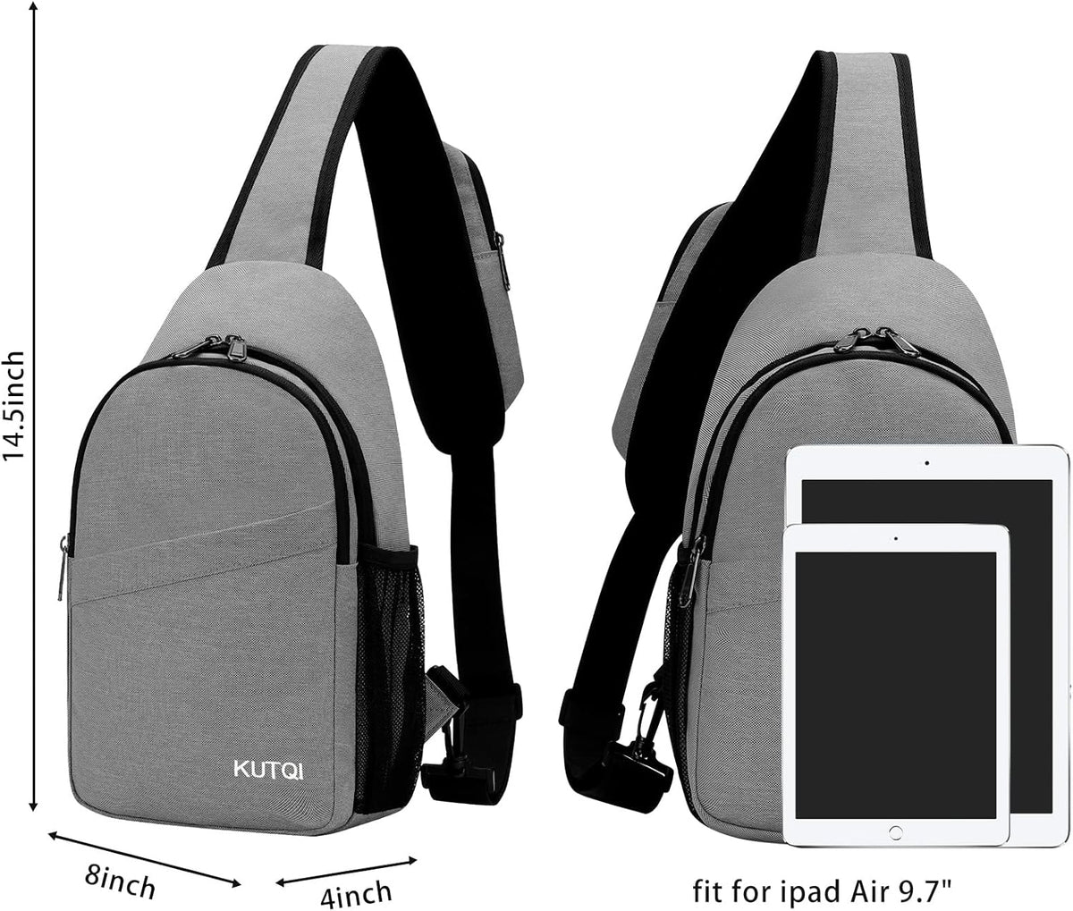 Crossbody Sling Bag for Women Men Multipurpose Sling Backpack Travel Essentials Hiking Shoulder Bag Daypack