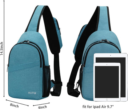Crossbody Sling Bag for Women Men Multipurpose Sling Backpack Travel Essentials Hiking Shoulder Bag Daypack