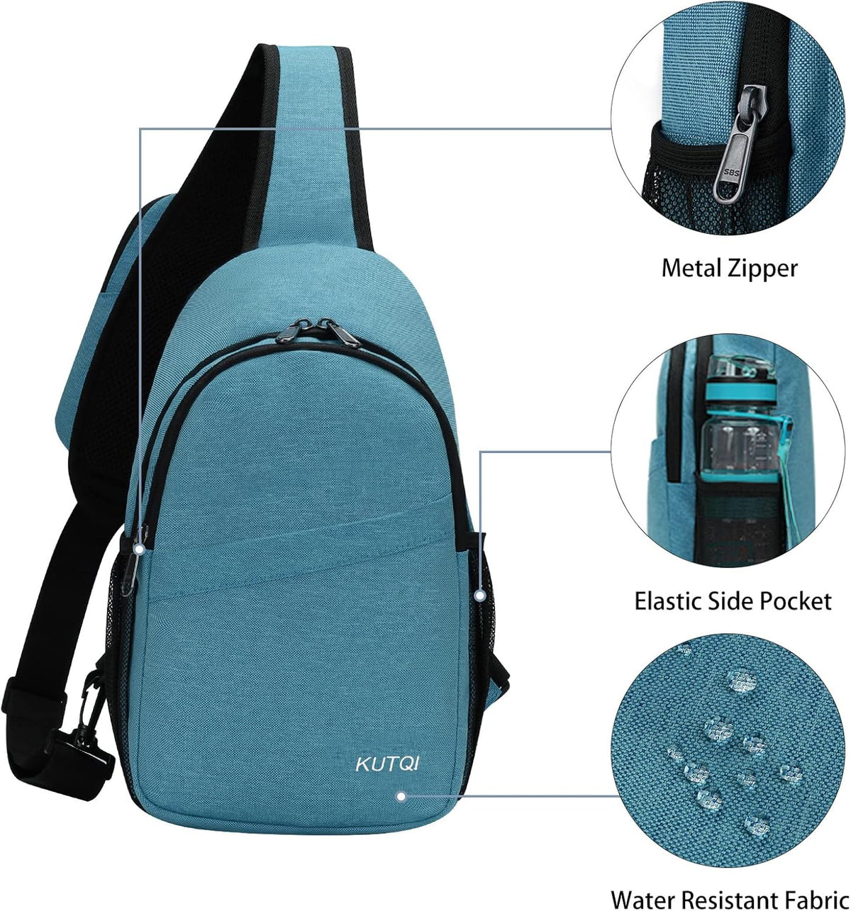 Crossbody Sling Bag for Women Men Multipurpose Sling Backpack Travel Essentials Hiking Shoulder Bag Daypack