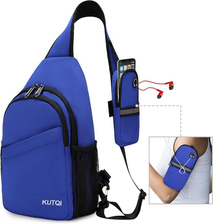 Crossbody Sling Bag for Women Men Multipurpose Sling Backpack Travel Essentials Hiking Shoulder Bag Daypack