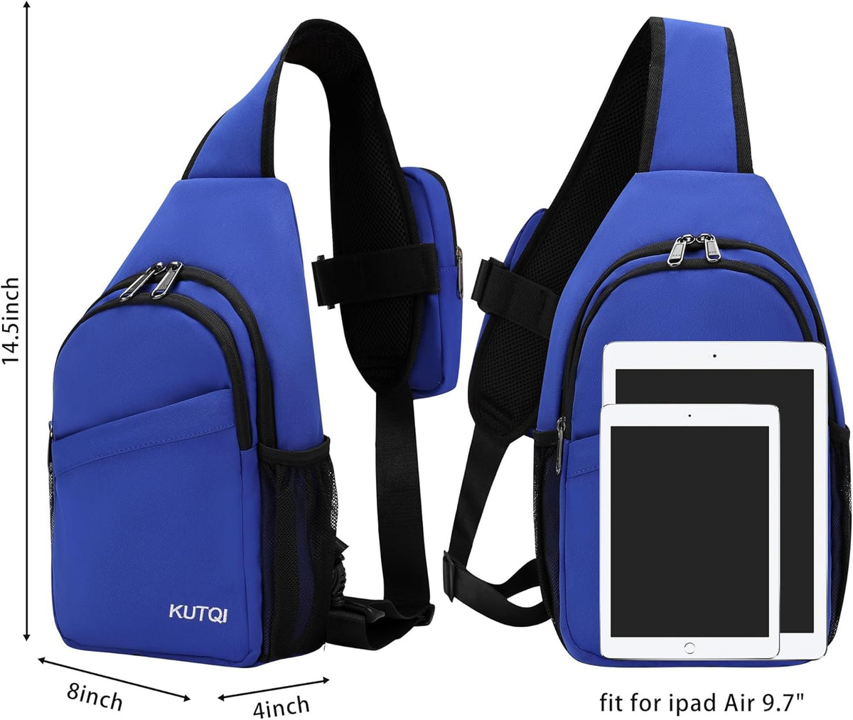 Crossbody Sling Bag for Women Men Multipurpose Sling Backpack Travel Essentials Hiking Shoulder Bag Daypack