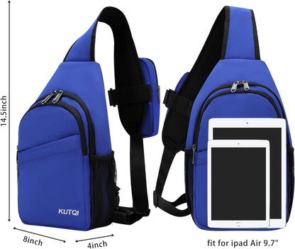 Crossbody Sling Bag for Women Men Multipurpose Sling Backpack Travel Essentials Hiking Shoulder Bag Daypack