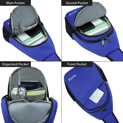 Crossbody Sling Bag for Women Men Multipurpose Sling Backpack Travel Essentials Hiking Shoulder Bag Daypack