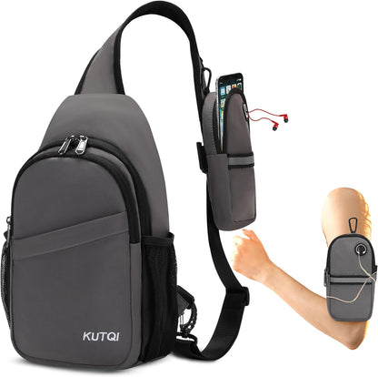 Crossbody Sling Bag for Women Men Multipurpose Sling Backpack Travel Essentials Hiking Shoulder Bag Daypack