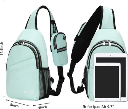 Crossbody Sling Bag for Women Men Multipurpose Sling Backpack Travel Essentials Hiking Shoulder Bag Daypack
