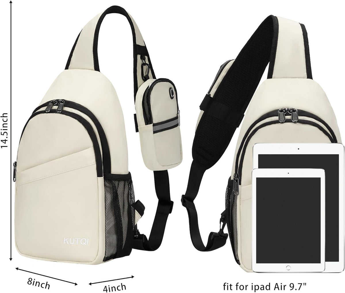 Crossbody Sling Bag for Women Men Multipurpose Sling Backpack Travel Essentials Hiking Shoulder Bag Daypack