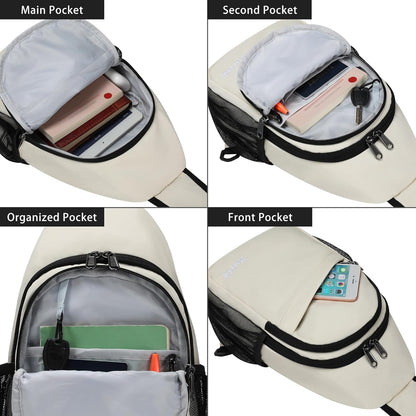 Crossbody Sling Bag for Women Men Multipurpose Sling Backpack Travel Essentials Hiking Shoulder Bag Daypack
