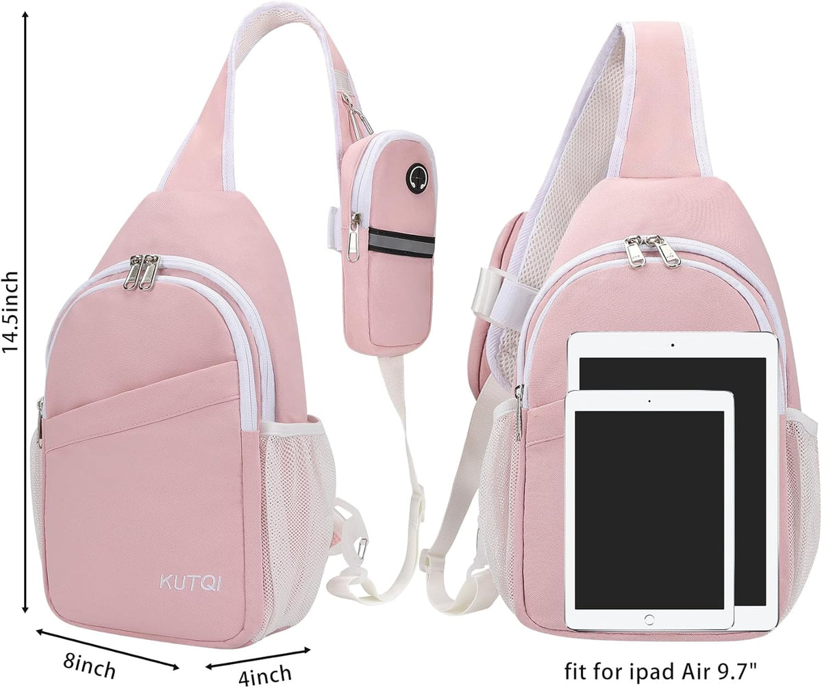 Crossbody Sling Bag for Women Men Multipurpose Sling Backpack Travel Essentials Hiking Shoulder Bag Daypack