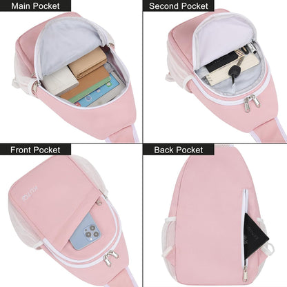 Crossbody Sling Bag for Women Men Multipurpose Sling Backpack Travel Essentials Hiking Shoulder Bag Daypack