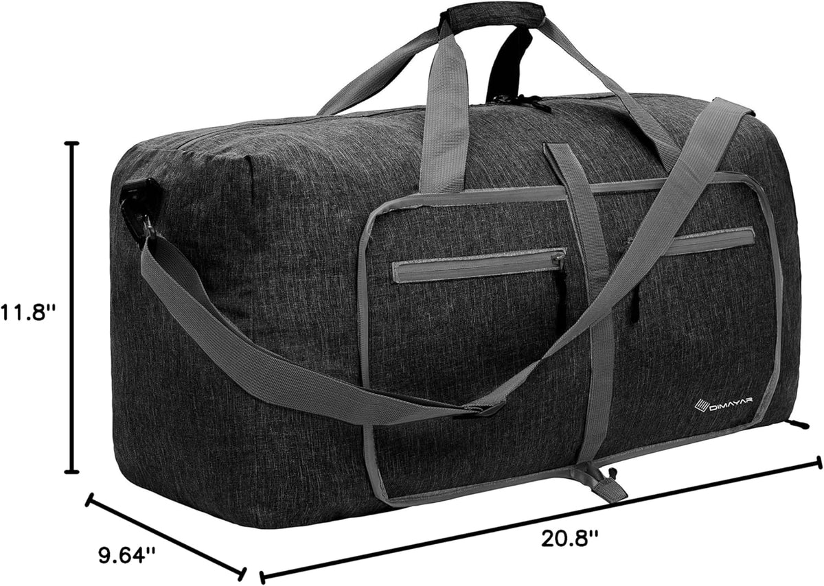 40L Travel Duffle Bag for Men Women - Foldable Duffel Bag with Shoes Compartment - Overnight Bags Waterproof & Tear Resistant(Green)